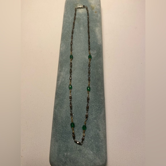 💛 Beautiful Vintage handmade antique style golden brass necklace. - Picture 2 of 4